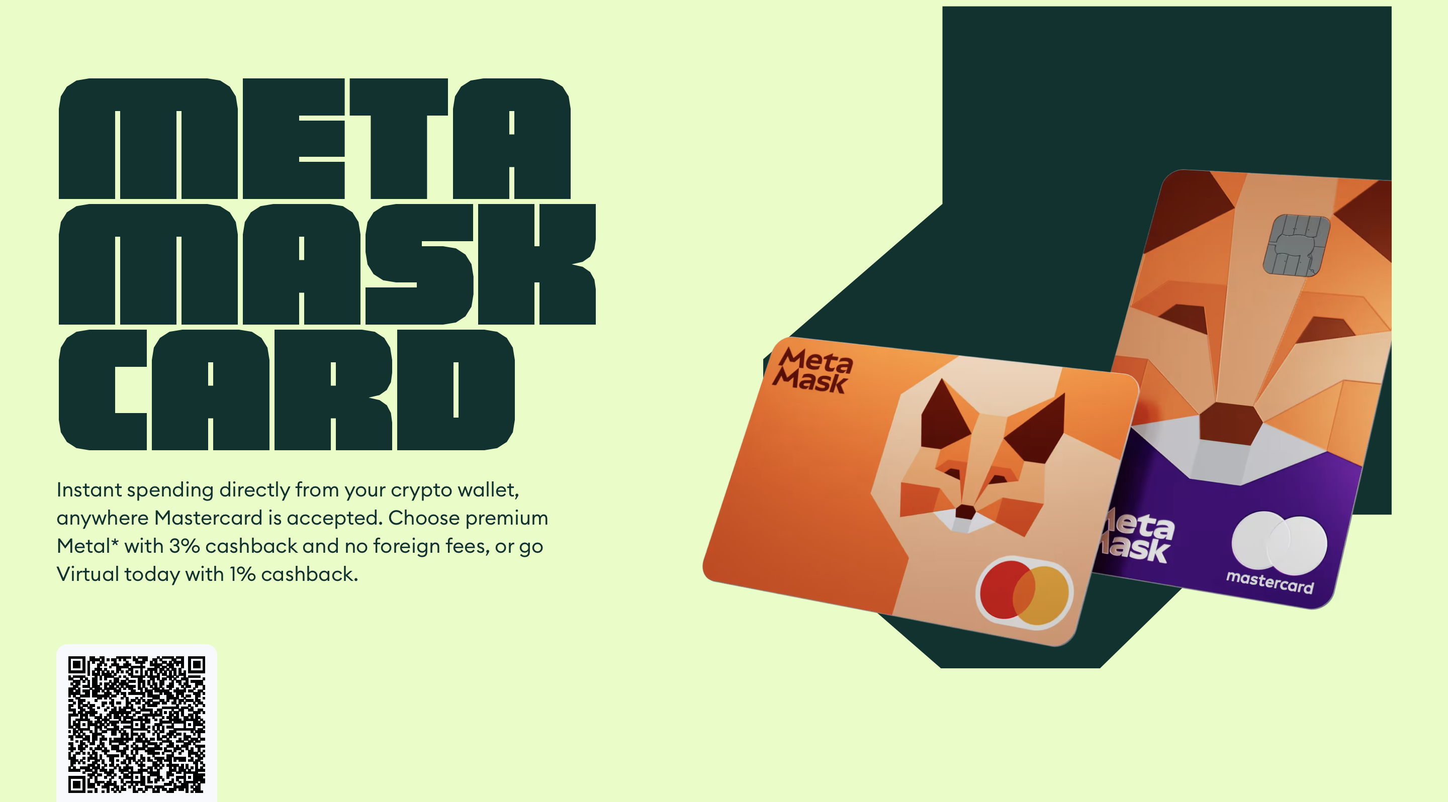 MetaMask Card — official website screenshot