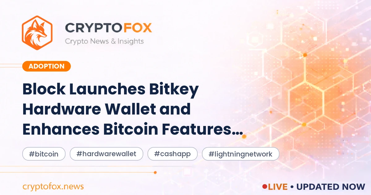 Block Launches Bitkey Wallet & Cash App Bitcoin Features