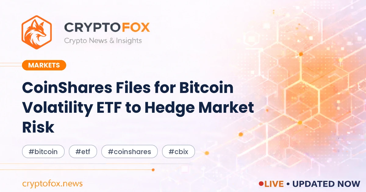 Bitcoin Volatility ETF: CoinShares Files CBIX with SEC