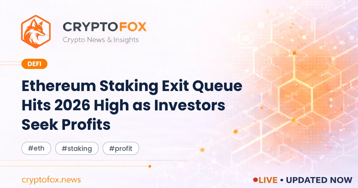 Ethereum Withdrawal Queue Hits Record High: 850,000 ETH